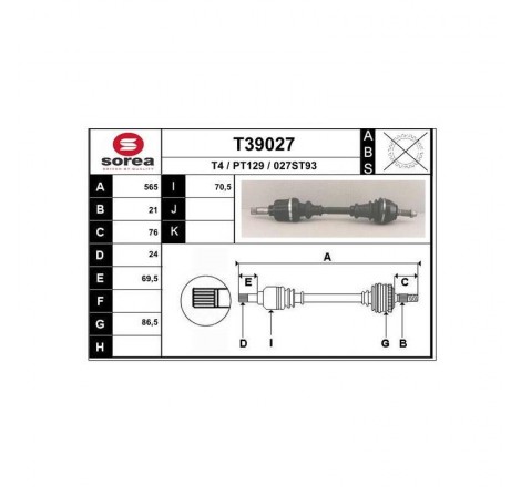 CARDAN 205 GAUCHE DIESEL C15