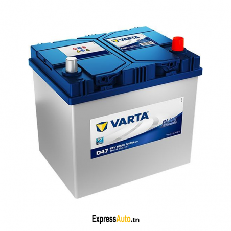 
BATTERIE VARTA D47, référence D47
Les batteries automobiles VARTA Blue Dynamic