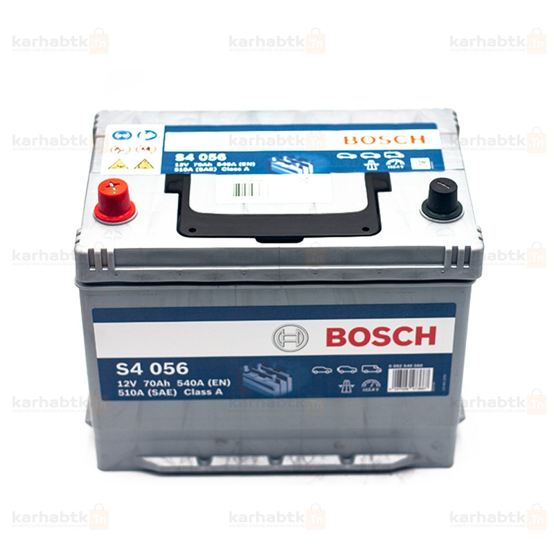 BATTERIE BOSCH S4 056 70AH/540A - Tunisie