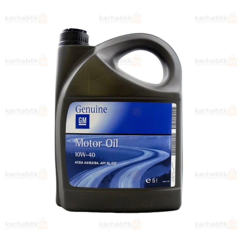 HUILE GM 10W40 5L - Tunisie | karhabtk.tn - Pièces Auto Tunisie